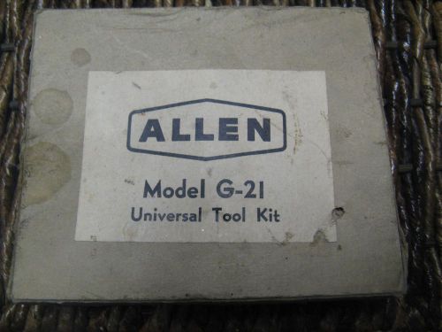 VINTAGE ALLEN ELECTICAL MODEL- G-21 UINVERSAL TOOL KIT IN BOX