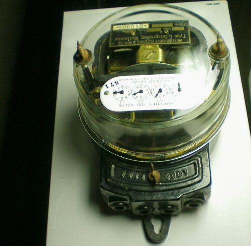 Vintage Westinghouse electric meter Steampunk
