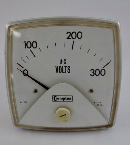 Crompton 0-300 ac volts/panel dial 016-02va-rxrx for sale