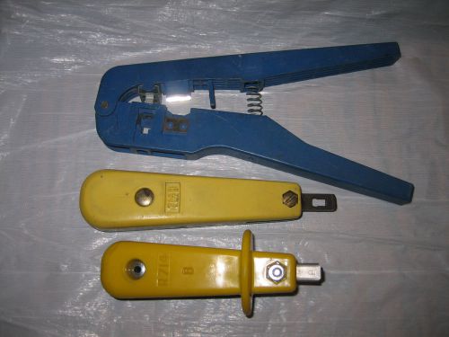 Lot 3 bell system lineman tools 714b impact r714 short se-166 crimper cutter for sale