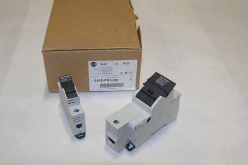 Lot of seven (7) allen-bradley 1492-fb1j30 and one (1) 1492-fb1c30 fuse holders for sale