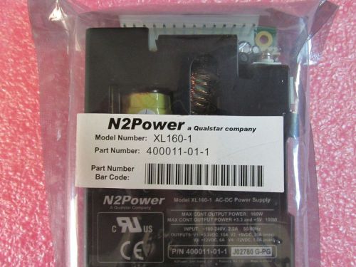 N2POWER (QUALSTAR) XL160-01 PN 400011-01-1 160W power supply