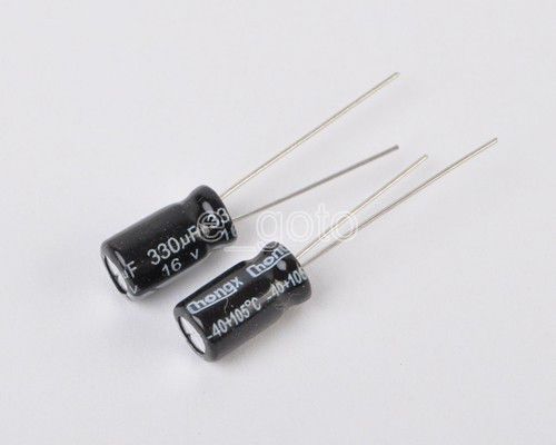 5pcs radial electrolytic capacitor  330uf 16v for sale