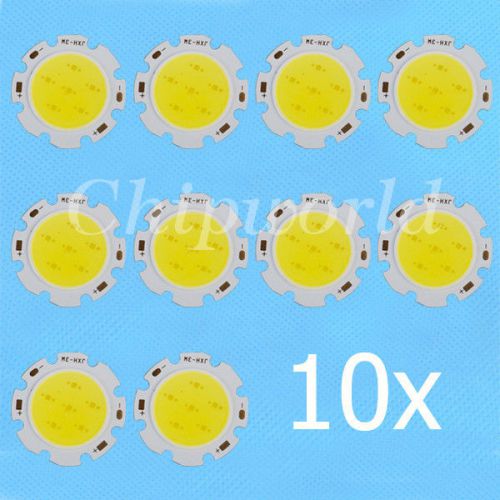 10pcs 3w pure white cob high power led roundness led light emitting diode for sale