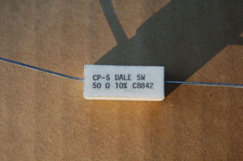Dale cp-5 power resistors, 50 ohm, 5 watt, 10%, bag of 25, new! for sale