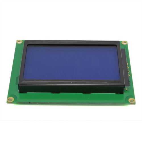 1pcs 12864 128x64 dots 5v graphic lcd display module lcm blue backlight st7920 for sale