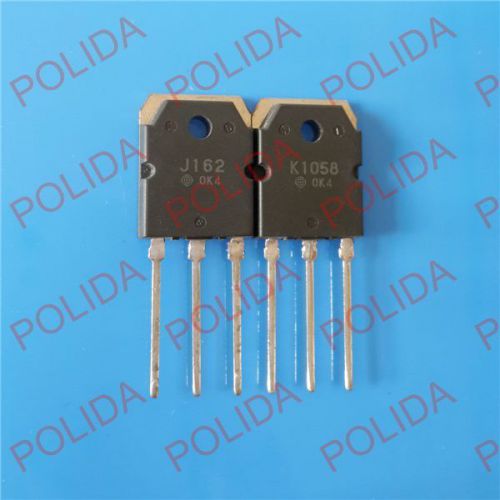 10pairs  Transistor HITACHI TO-3P 2SJ162/2SK1058 J162/K1058 100% Genuine and New