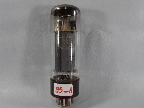 TESLA EL34 Vintage Vacuum Pentode Tubes // Tested !! Brown Base