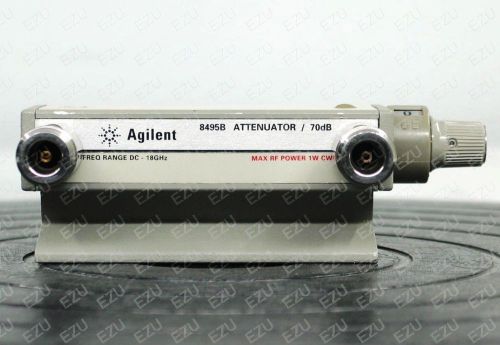 Agilent 8495B Manual Step Attenuator, DC to 18 GHz; 0 to 70 dB; 10 dB steps