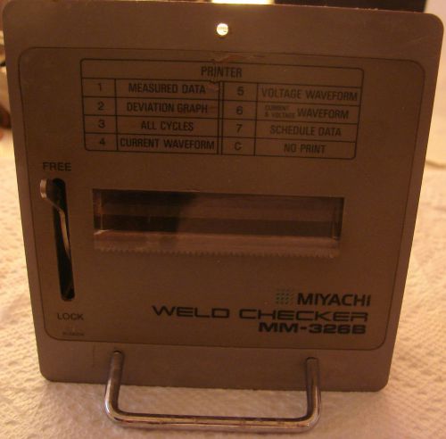 Miyachi Weld Checker MM-326B   Printer