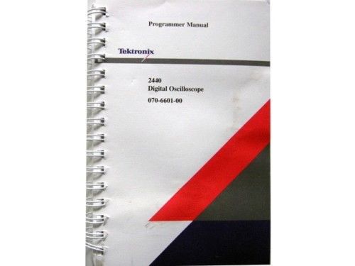 Tektronix 2440 Programmer Manual