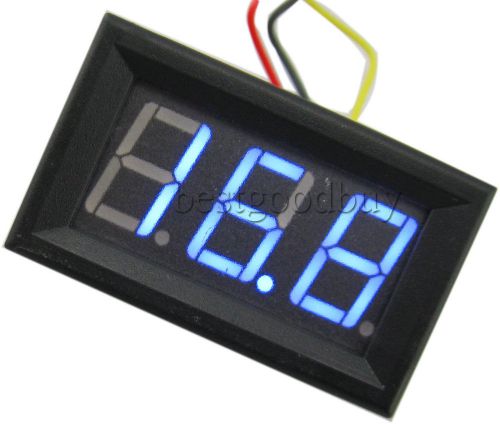 0.56&#039; 3 digit DC 0-200V 3-wire blue digital voltmeter head DC4 .5-30V powered