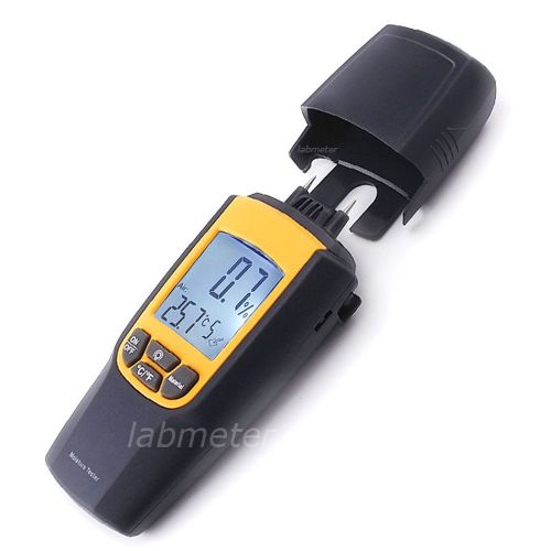 Moisture &amp; Temperature Meter With 7 Different Material Measurement Selection