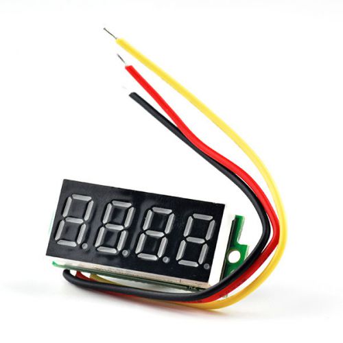 Red led 0.36&#034; 0-33v dc 4 digit digital voltmeter panel voltage meter battery car for sale