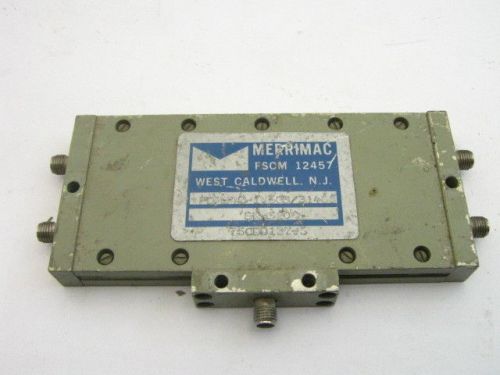 New merrimac rf microwave power divider splitter 4-way 42- 1500 mhz sma tested! for sale