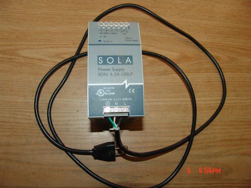 SOLA  SDN 4-24-100LP 24VDC/3.8A 24-25.7V