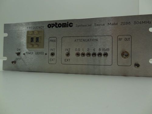 OPTOMIC PROGRAMMABLE SYNTHESIZED 304-MHZ RF ATTENUATOR MODEL 2288