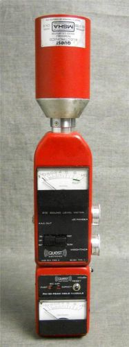 Quest electronics 215 sound level meter w/ sound calibrator ca-12 &amp; ph-35 for sale