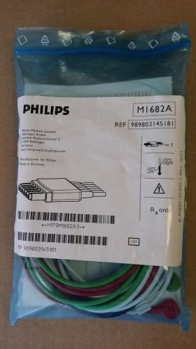 M1682A or 989803145181 Philips Cable 6 Lead Set Snap, AAMI, ICU, 1/BG