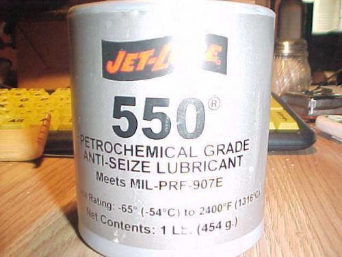Jet-lube 550 nonmetallic petrochemical grade anti seize and thread lubricant 1lb for sale