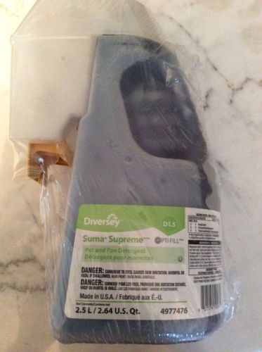 Johnson Diversey Suma Opti Fill Supreme Pot and Pan Detergent 2.5 Liter 1 Bottle
