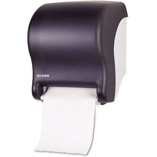 San Jamar Tear-N-Dry&amp;trade; Touchless Hard Roll Paper Towel Dispenser, Black