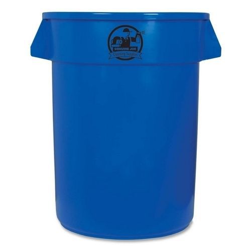 Genuine Joe 60464 32-Gallon Heavy-Duty Trash Container, Blue