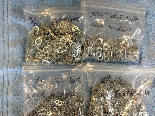Exterior Tooth Lock Washers  *assorted sizes*  *BIG LOT*