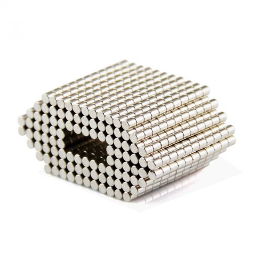 Rod 60pcs Dia 2mm thickness 2mm N50 Rare Earth Strong Neodymium Magnet