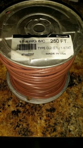 18/8 honeywell thermostat wire 250 ft roll 18 awg gauge 8 conductor for sale