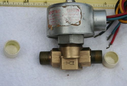 Sporlan b9s2 solenoid valve with kc-2-126 coil 120/240 v 60 hz 1/2 odf - 5/8 od for sale