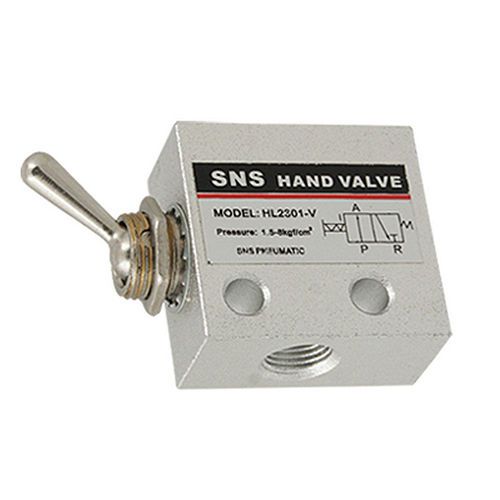Tac2-31v air pneumatic 2 position 3 way on off switch knob toggle valve for sale