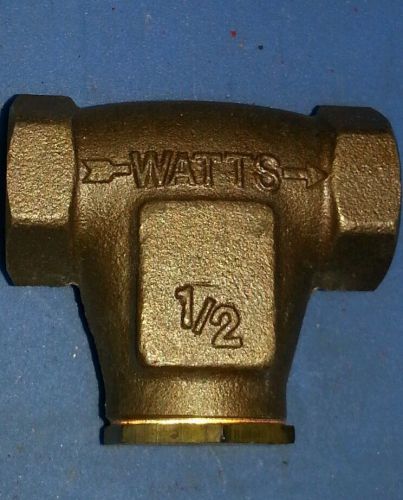 Watts 1/2&#034; dual check valve; solud  brass; New NO Box; 1/2&#034; size