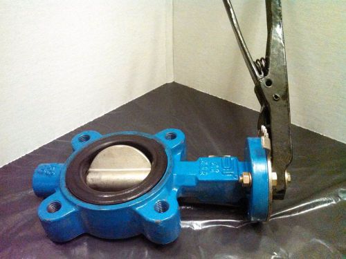 3 inch, cast iron, inline  4 bolt flange butterfly valve for sale