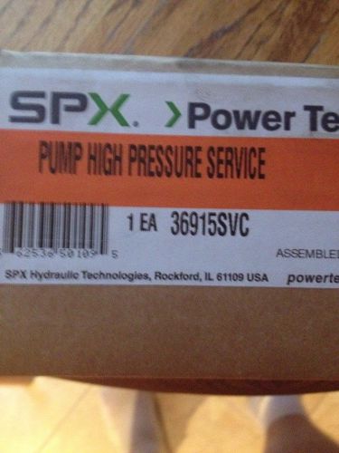 SPX POWER TEAM 36915 HIGH PRESSURE HYDRAULIC PUMP ASSY.