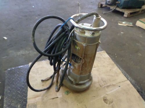 Bjm jx75chss submersible stainles pump, rpm 3450, sn: 85185, 10 hp, 460v, used for sale