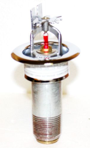 Globe Dry Fire Sprinkler Head 155*F 1&#034; NPT x 2&#034; Chrome Sidewall with Escutcheon