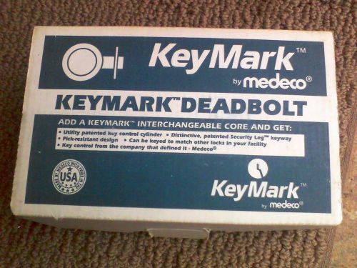 locksmith equipment keymark by medeco deadbolt satin chrome no key interchangeab