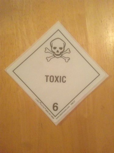 Official D.O.T Warning Sticker: Toxic
