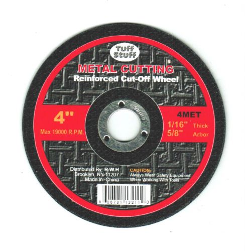 Metal Cutting Reinforced Cut Off Wheel Saw Blade 4&#034; x 1/16&#034;, 5/8&#034; Arbor