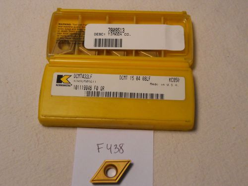 10 new kennametal dcmt 432lf carbide inserts. grade: kc850. usa made  {f438} for sale