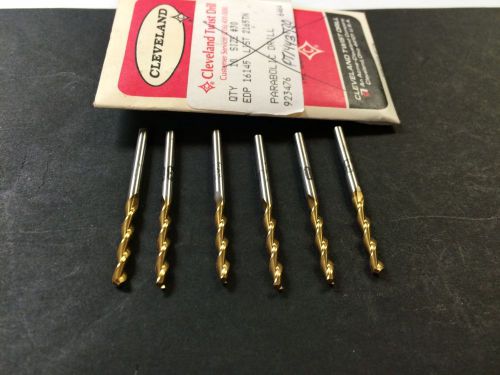 Cleveland 16145  2165tn  no.30 (.1285) screw machine, parabolic drills lot of 6 for sale