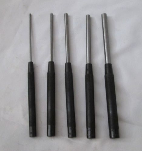 TOVAY 8&#034; Drive Pin Punches Tools  No. 3015  *Set of 5* In Original Case