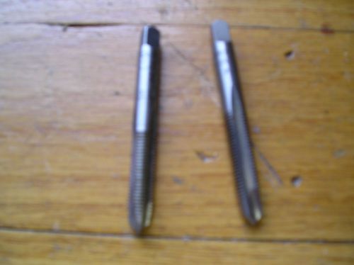 2 (TWO) Spiral Point Plug Taps- 5/16 X 18 AND 1/4 X 20 ,Hardened Steel,