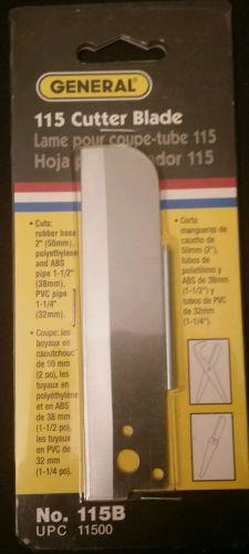 GENERAL  REPLACEMENT BLADE FOR HOSE &amp; TUBING CUTTER  NEW  #115B   10/16/12