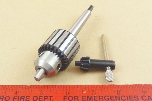 NEW GENUINE MT1 JACOBS 0 - 3/8&#034; CAPACITY TAILSTOCK DRILL CHUCK 4 LATHE &amp; KEY