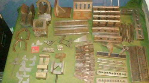 Huge lot machinist tools blocks reamers parallels vise parts starrett mitutoyo for sale