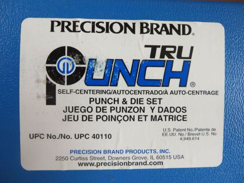 Precision Brand Punch Tru, Punch &amp; Die Set 40110