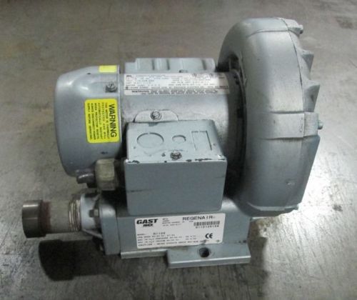 (1)  gast regenair regenerative blower w/emerson motor - used - am13859 for sale
