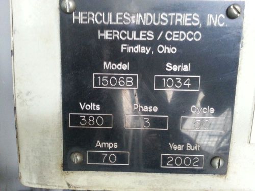 Hercules/Cedco Autoclave